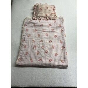 VINTAGE! STRAWBERRy Shortcake Throw Blanket And Pillow